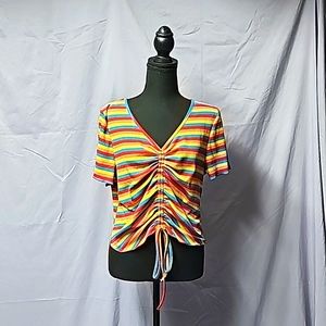 Shein 1x rainbow top
